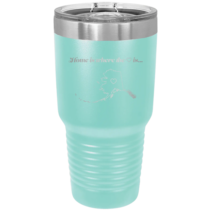 Alaska Heart 30 oz Tumbler | Teal