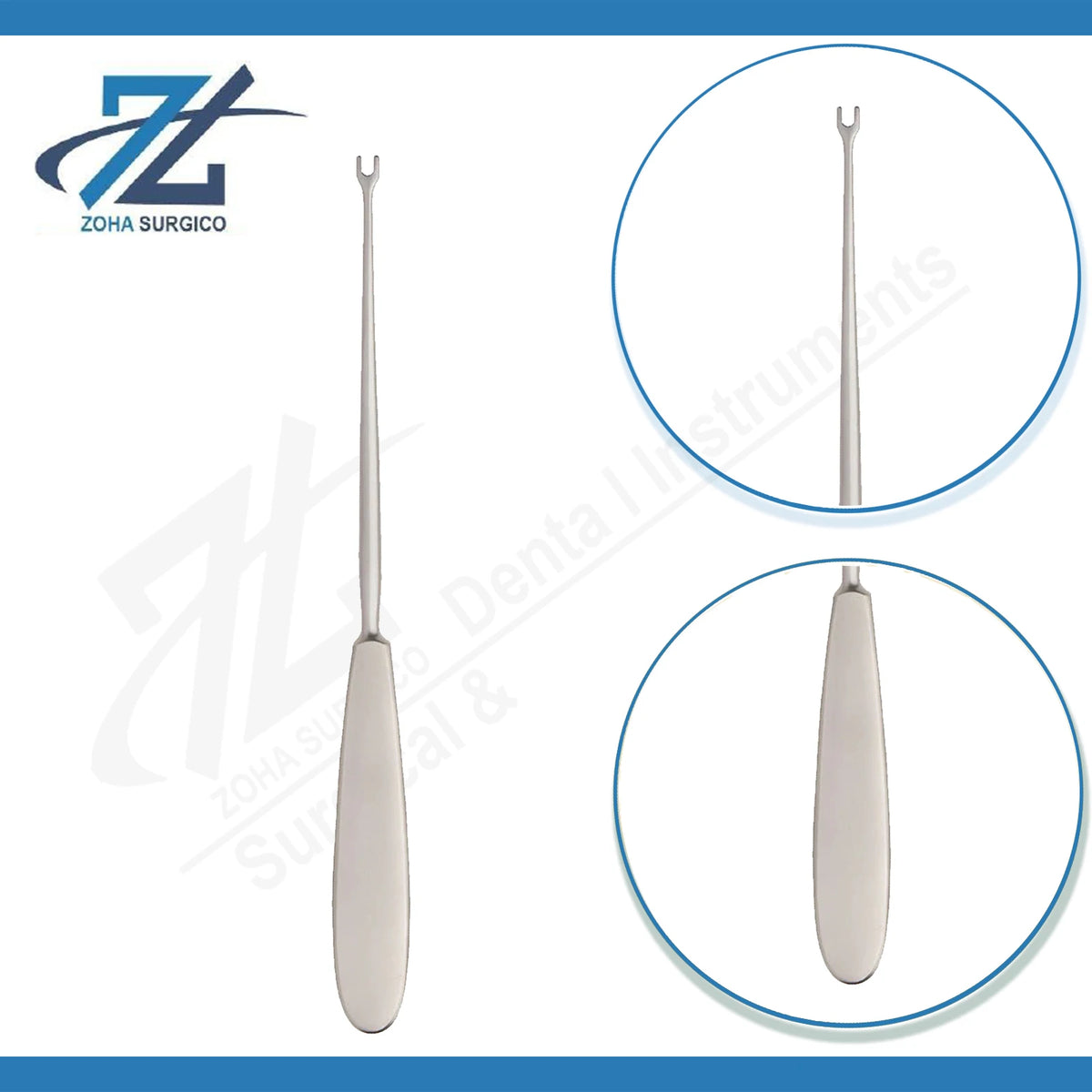 Negus Pusher Knot Tier Metal Handle 203mm Long Manual Surgical Stainless Steel Reusable CE Certified General Instrument Set