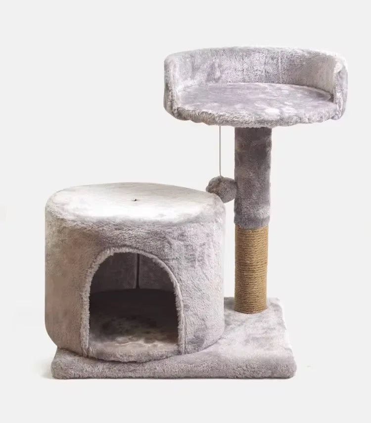 Modern Large Sisal Cat Tree Scratching Post with Climbing Frame