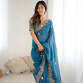 Women Casual Style Summer Diwali Winter Latest High-quality Slim Fit Designer Banarasi Cotton Silk Saree Blouse Kanchipuram