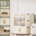 55-85CM Household adult wardrobe, installation-free, multi-layer storage cabinet, foldable, dust-proof wardrobe