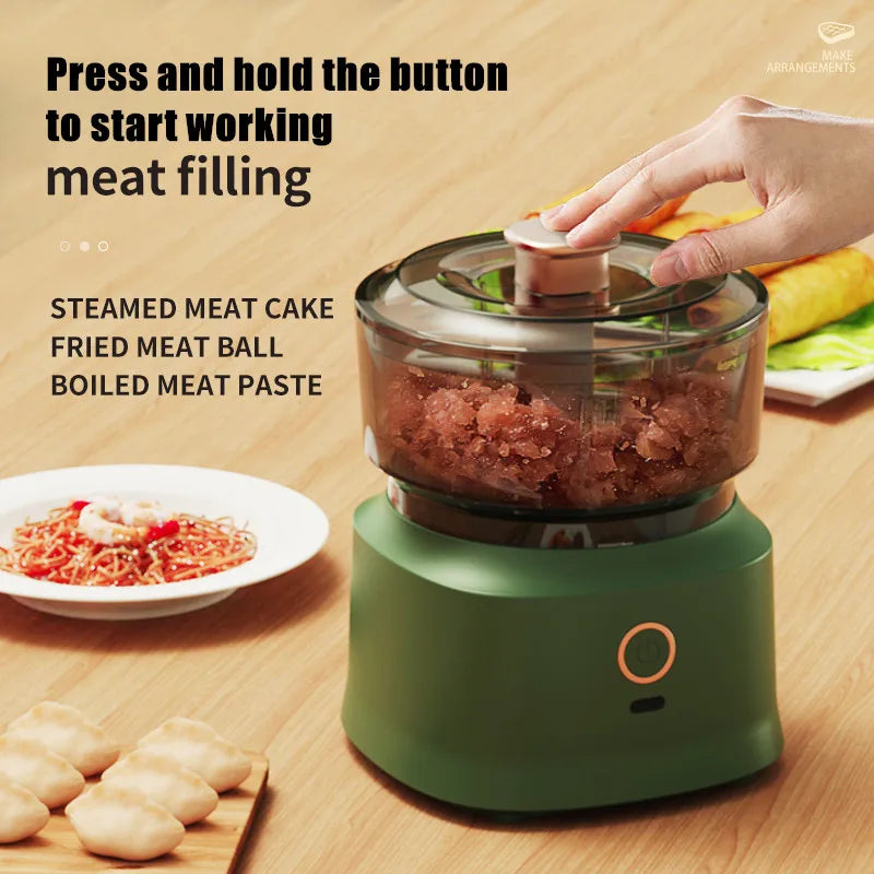 350ml Wireless Electric Mini Food Chopper USB Charging Garlic Press Meat Grinder Vegetable Shredder Kitchen Gadget