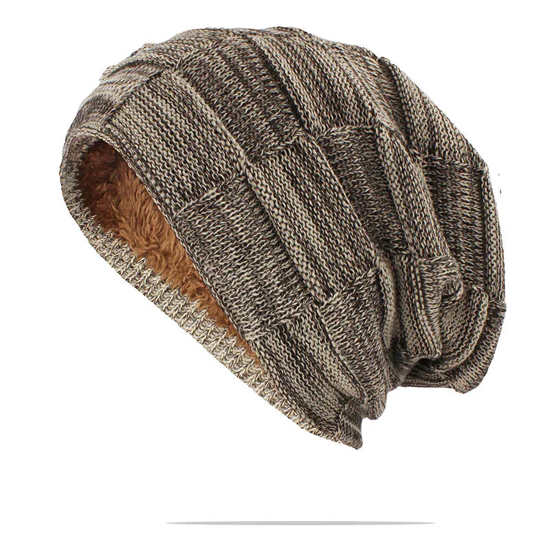 ALTOBEFUN Men and Women's Faux Fur Lined Warm Winter Knit Beanie