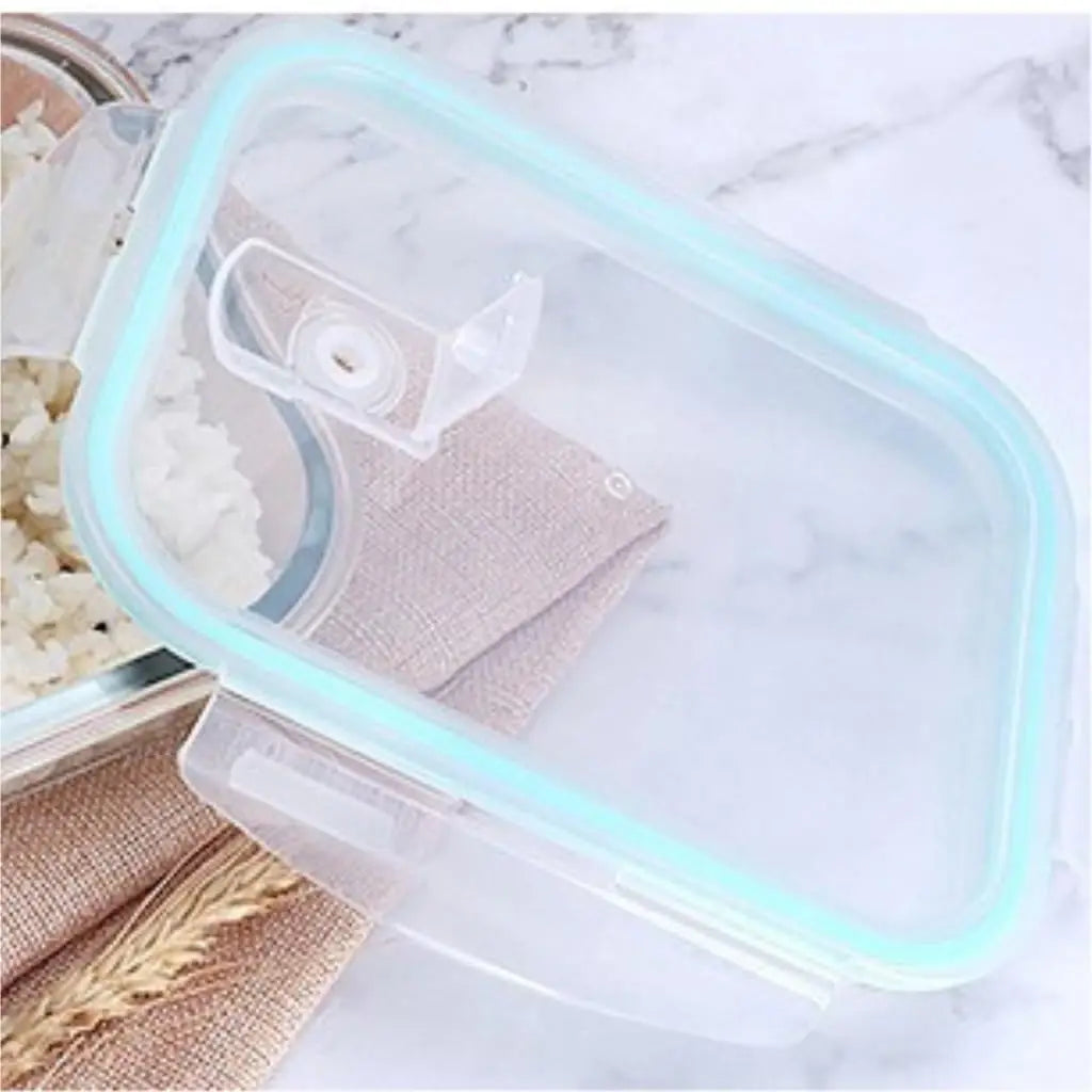 High Quality Microwave Airtight Glass Meal Prep Containers BPA Free Lunch Box Lid Food Storage Container Set for Kitchen Use