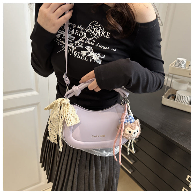Simple and Stylish Korean-Style Handbag 2025 Summer New Small Square Bag for Women, Casual and Fresh Single Shoulder Crossbody Bag