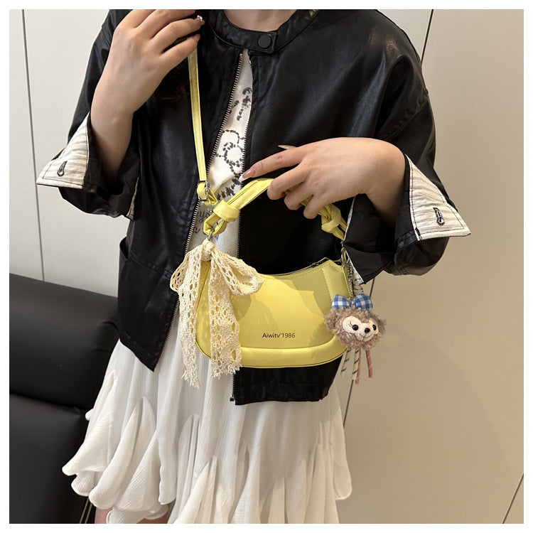 Simple and Stylish Korean-Style Handbag 2025 Summer New Small Square Bag for Women, Casual and Fresh Single Shoulder Crossbody Bag