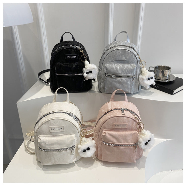 2025 High-Looking Fashionable Travel Small Bag Women's New Style Student Backpack for Work and Outing Backpack