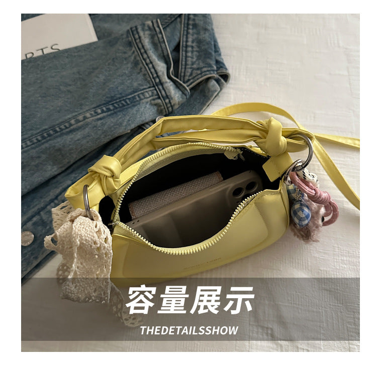 Simple and Stylish Korean-Style Handbag 2025 Summer New Small Square Bag for Women, Casual and Fresh Single Shoulder Crossbody Bag