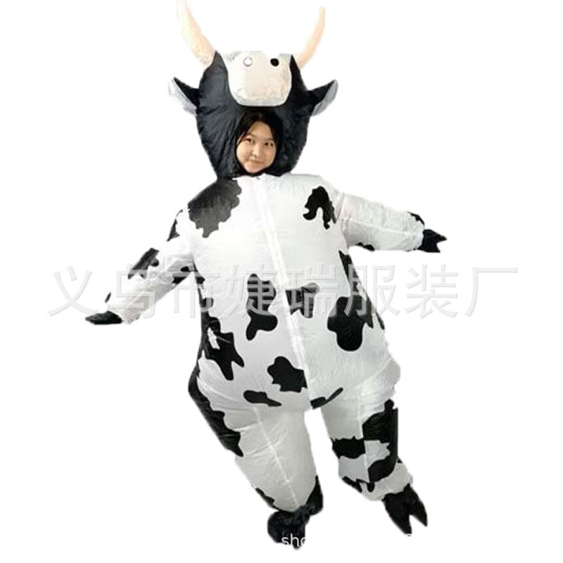 Cross-Border Popular Halloween Creative Cartoon Toys Party Activities Cute Animal Props Hippo Inflatable Costumes
