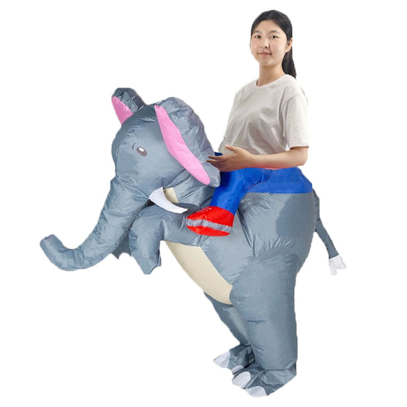 Cross-Border Popular Halloween Creative Cartoon Toys Party Activities Cute Animal Props Hippo Inflatable Costumes