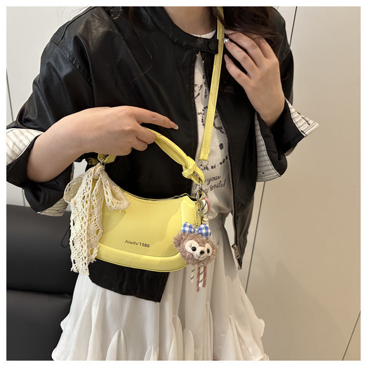 Simple and Stylish Korean-Style Handbag 2025 Summer New Small Square Bag for Women, Casual and Fresh Single Shoulder Crossbody Bag