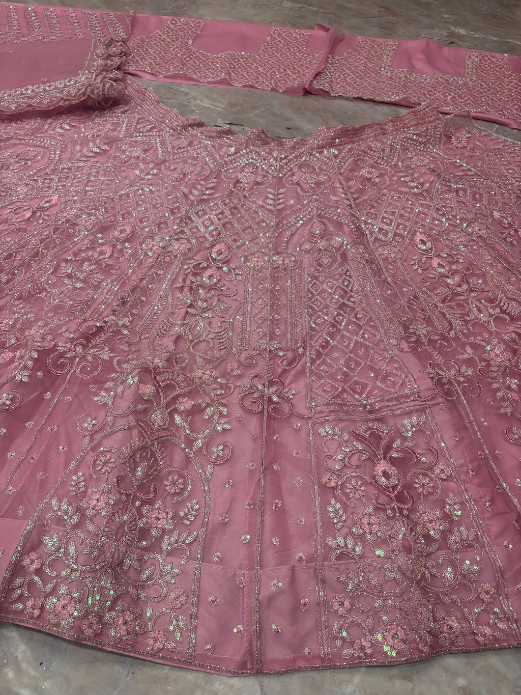 New Trending Indian Designer 4 Meter Flared Premium Net Lehenga Choli Dress with Sequins Work Canvas Layers Wedding Partywear