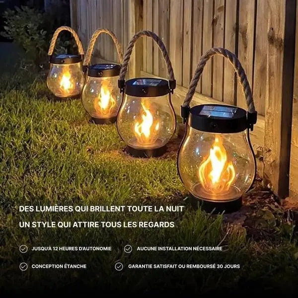 Portable Retro Camping Lantern with Metal Handle