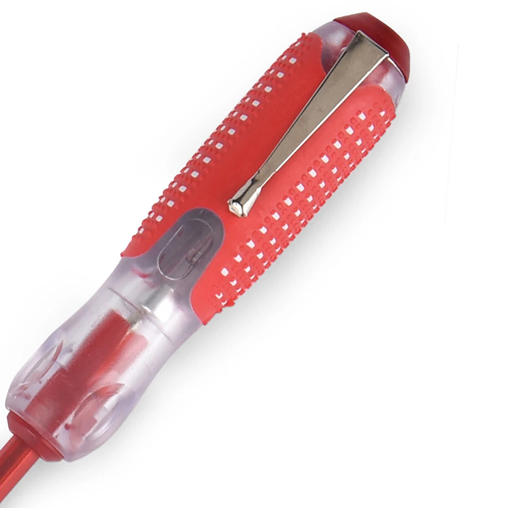 Portable 100V to 500V Voltage Tester with Dual Screwdriver Ends for Slotted and Fasteners in Automotive and Home Repair