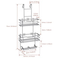 Over the Door Hanging Shower Caddy and Bathroom Organizer Rack