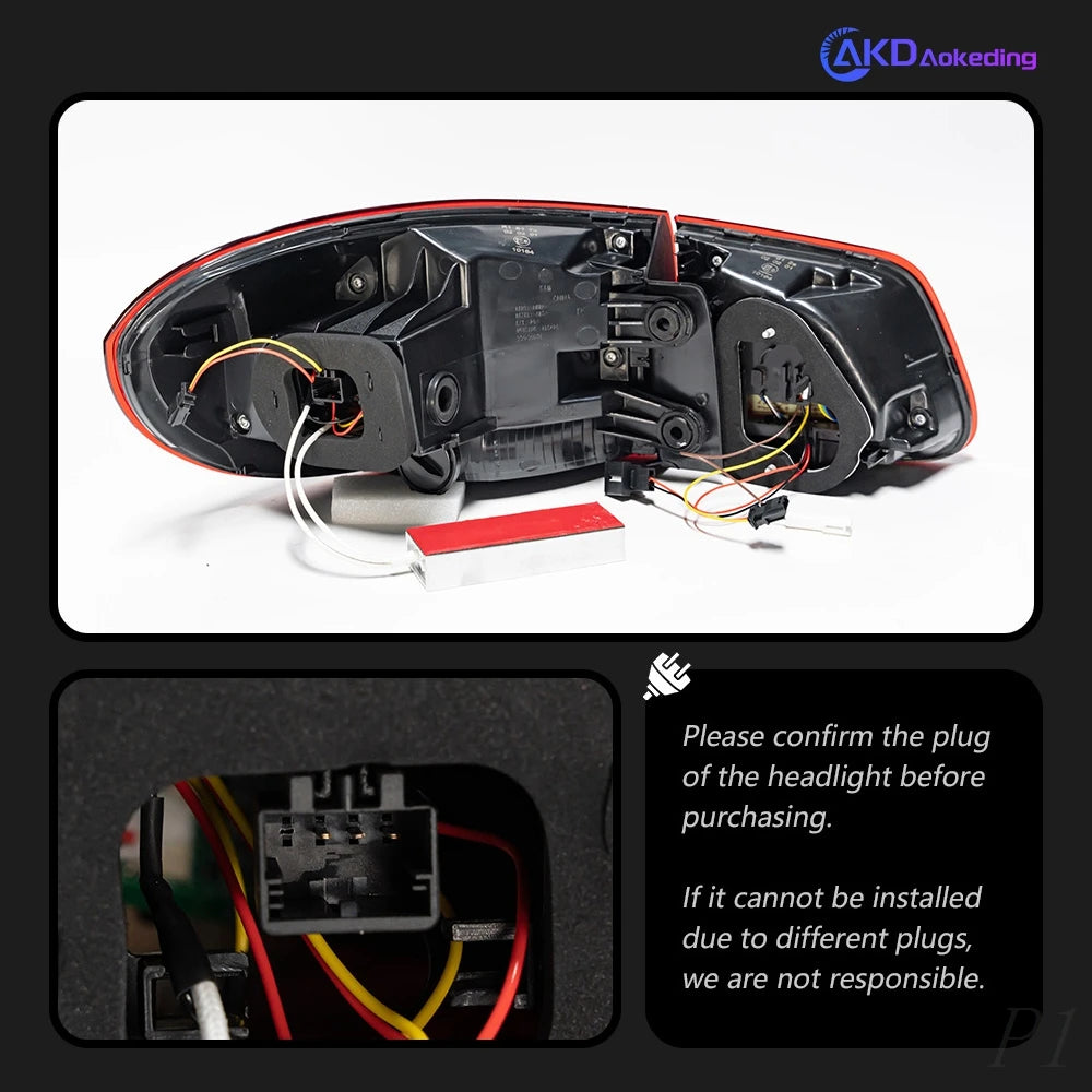 Car For VW Tiguan 2009-2017 Tail Lamp Led Fog Lights DRL Hella Tuning Light Car Accessories Tiguan Tail Lights