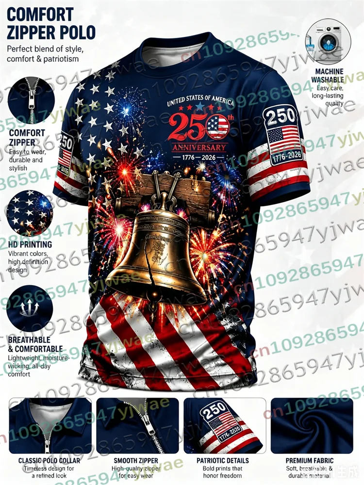 America 250th Anniversary USA Flag 1776–2026 Unisex T-Shirt
