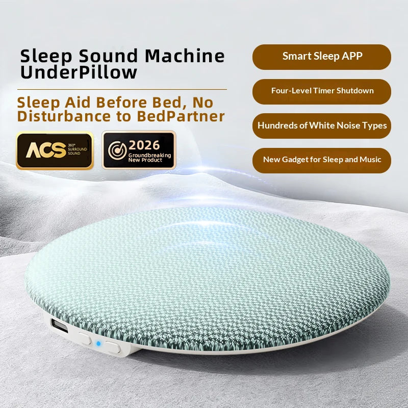 Ultra-Thin Bluetooth 6.0 Under Pillow Speaker and MP3 Player