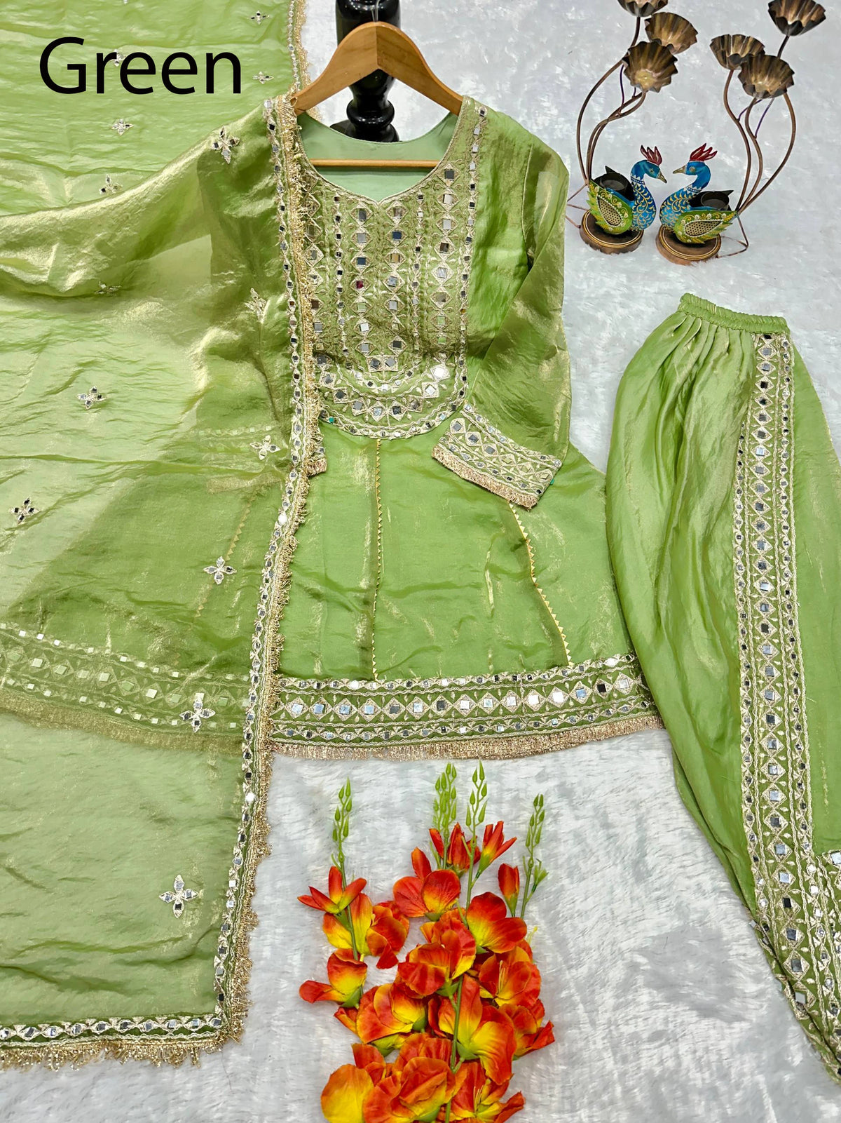 Yellow Traditional Indian Salwar Kameez Women Silk Ankle-Length Wedding Party Winter Loose Fit Stretchable Ethnic Pakistan India