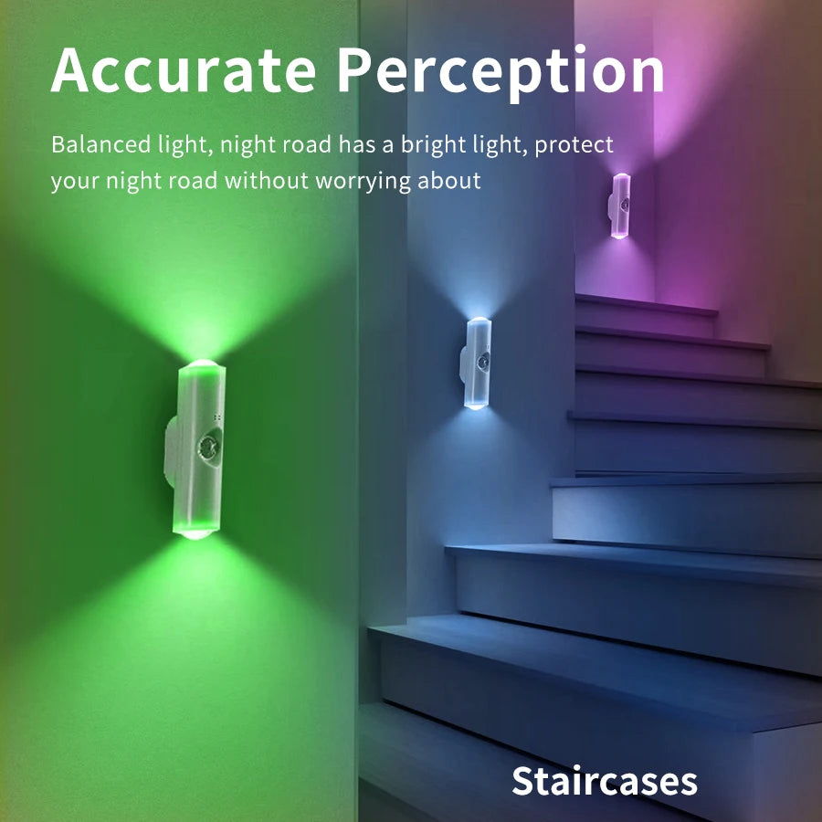 Rechargeable Magnetic Motion Sensor Wall Light with RGB Dimming