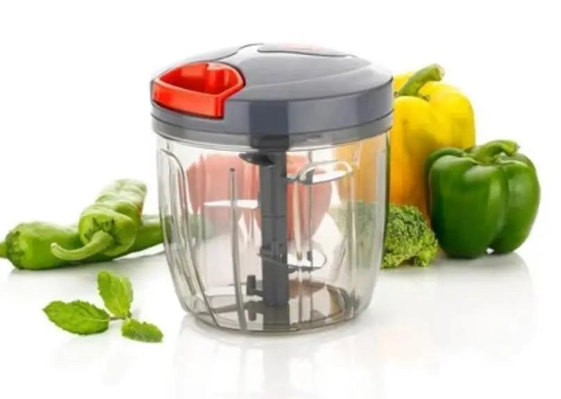 High Quality Plastic Manual Vegetable Dicer Food Chopper Stainless Steel Blades 1000mL Capacity Anti-Skid Base Easy Clean Home
