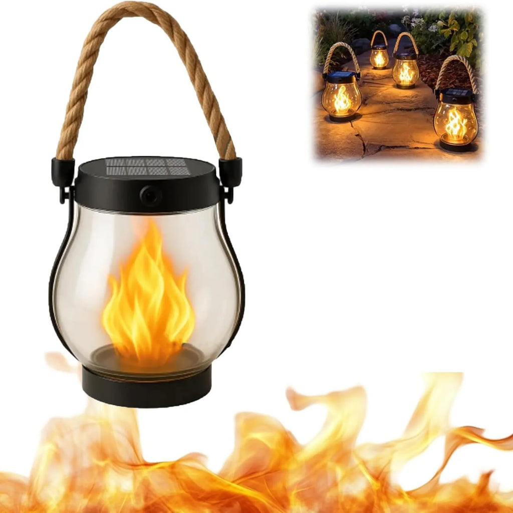 Portable Retro Camping Lantern with Metal Handle