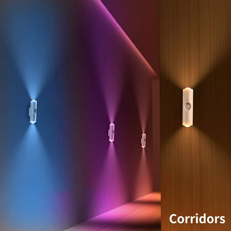 Rechargeable Magnetic Motion Sensor Wall Light with RGB Dimming
