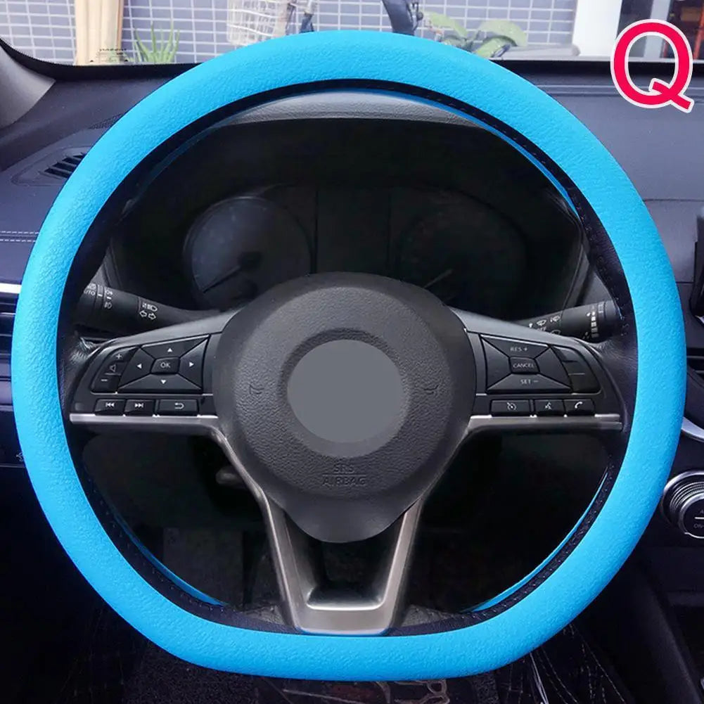 Anti-skid Elastic Silicone Steering Wheel Cover