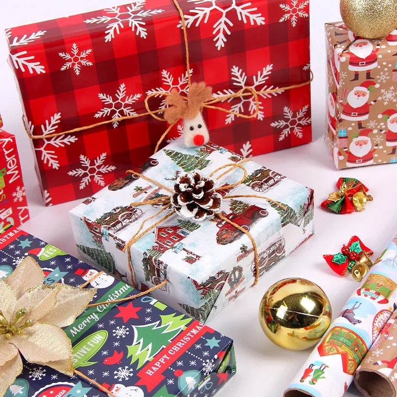 Christmas Lantern Pattern Tissue Paper for Gift Wrapping