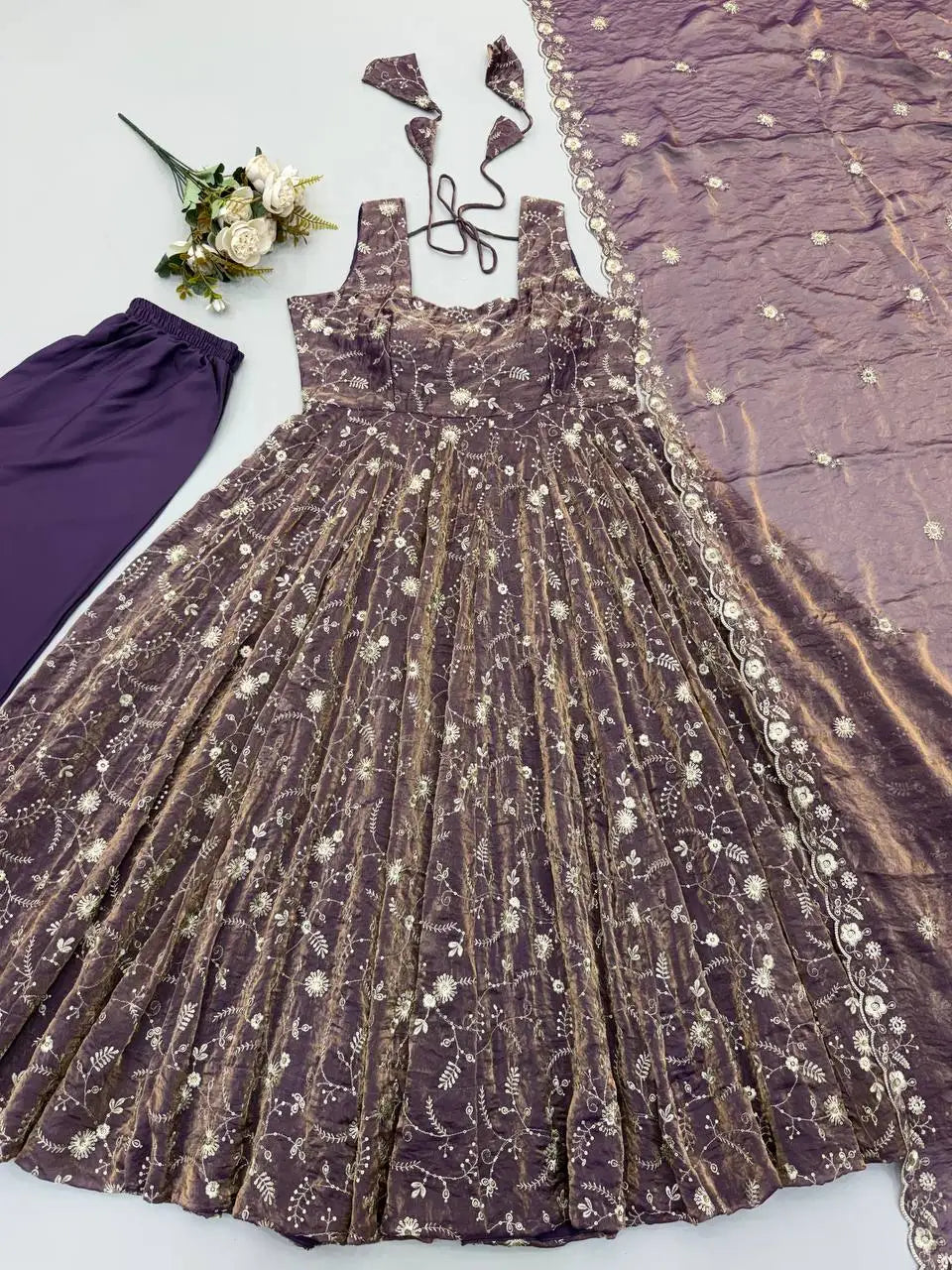 New Arrival Party Wear Pishwas for Women With Embroidery Work Indian & Pakistani Party Anarkali  Suits by Sterling Creation