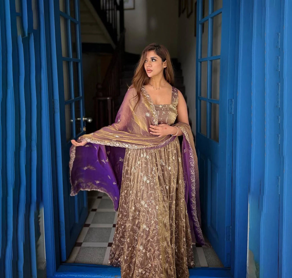 New Arrival Party Wear Pishwas for Women With Embroidery Work Indian & Pakistani Party Anarkali  Suits by Sterling Creation