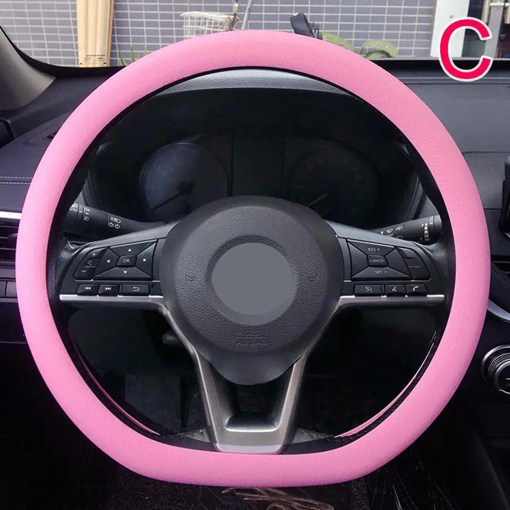 Anti-skid Elastic Silicone Steering Wheel Cover