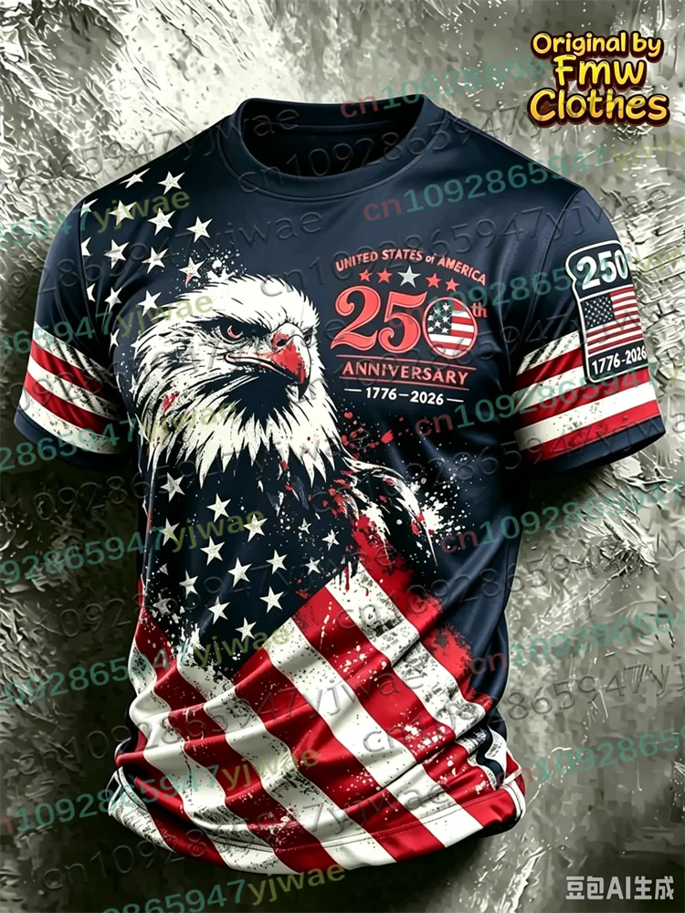 America 250th Anniversary USA Flag 1776–2026 Unisex T-Shirt