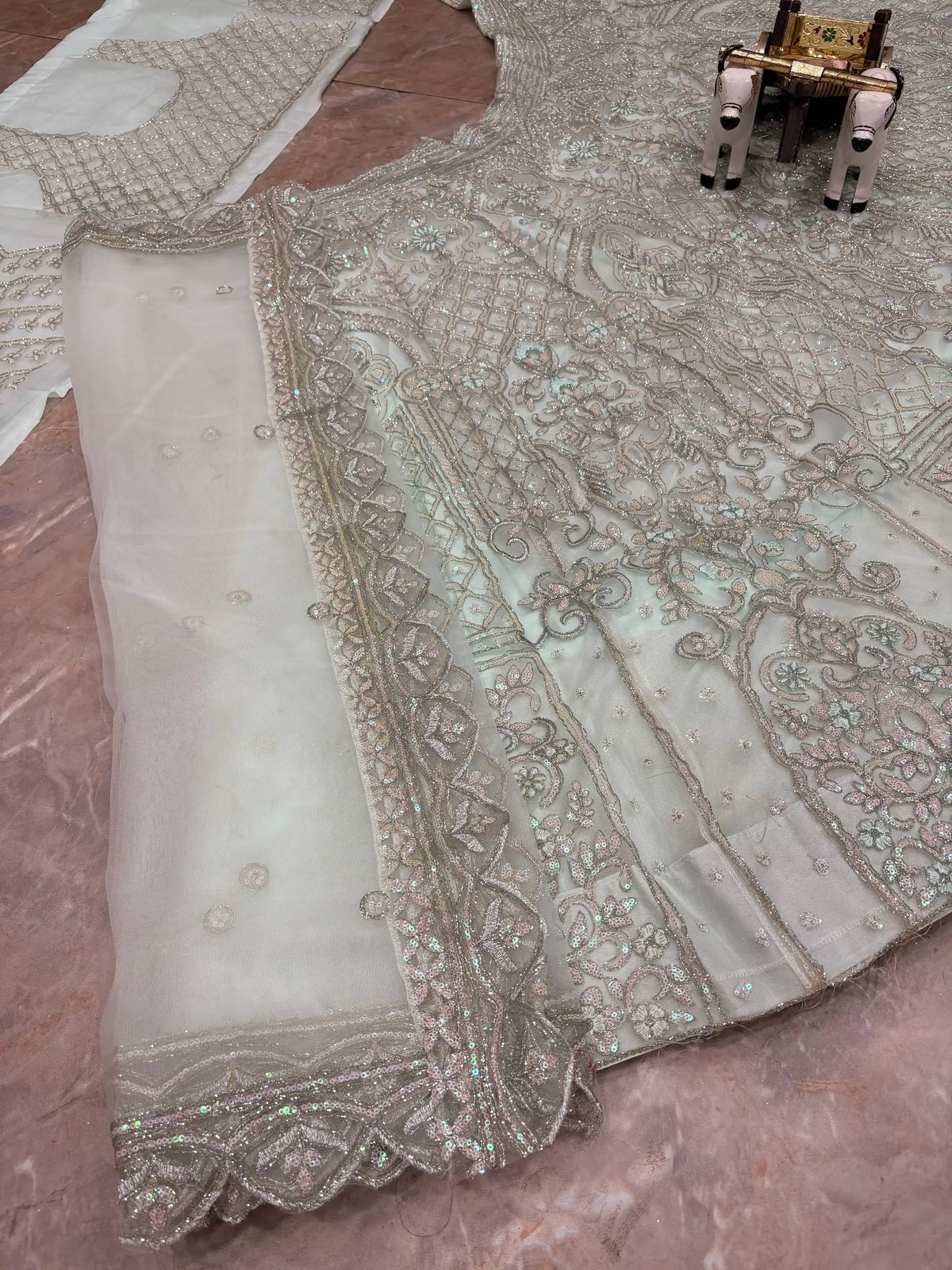 New Trending Indian Designer 4 Meter Flared Premium Net Lehenga Choli Dress with Sequins Work Canvas Layers Wedding Partywear