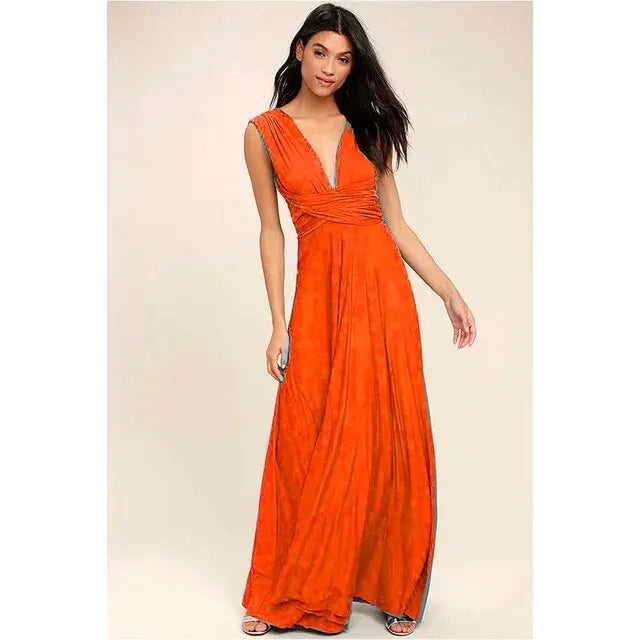 Women's Multiway Convertible Boho Maxi Bandage Dress