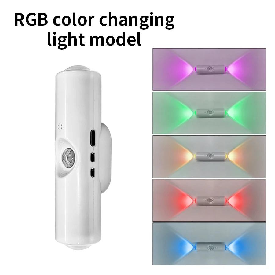 Rechargeable Magnetic Motion Sensor Wall Light with RGB Dimming