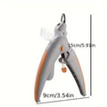 LED Pet Nail Clippers with Safety Guard, Professional Dog Cat Nail Trimmer Kit, Rechargeable Quiet Grooming Tool for Small Medium Dogs