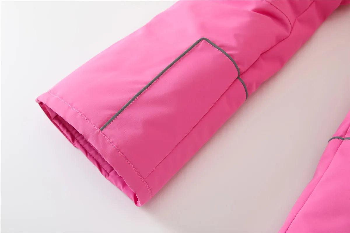 HONEYKING Kids Ski Outwear Winter Warm Windproof Outdoor Sports Snow Jackets Girls Snowboard Coat For Ski Clothing Equipment