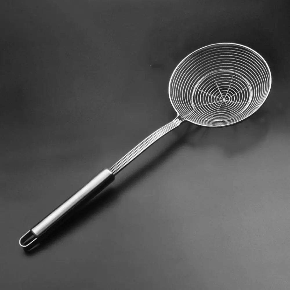Stainless Steel Spider Mesh Skimmer with Long Handle