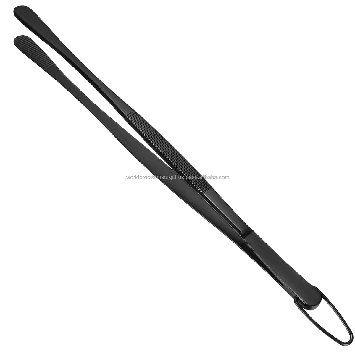 Black Titanium Kitchen Chef Tweezers Pointed Tip Manual Instrument Dental Set CE Certified Class I
