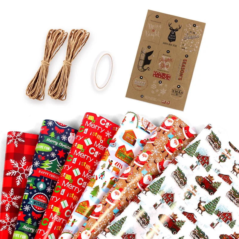 Christmas Lantern Pattern Tissue Paper for Gift Wrapping