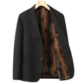 Men's Slim Fit Korean-Style Velvet and Cotton Business Banquet Blazer