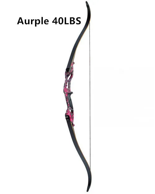 JUNXING F179  56" 30-50lbs Recurve Bow American Hunting Bow Archery 17 inche Metal Riser Tranditional Long Bow Hunting