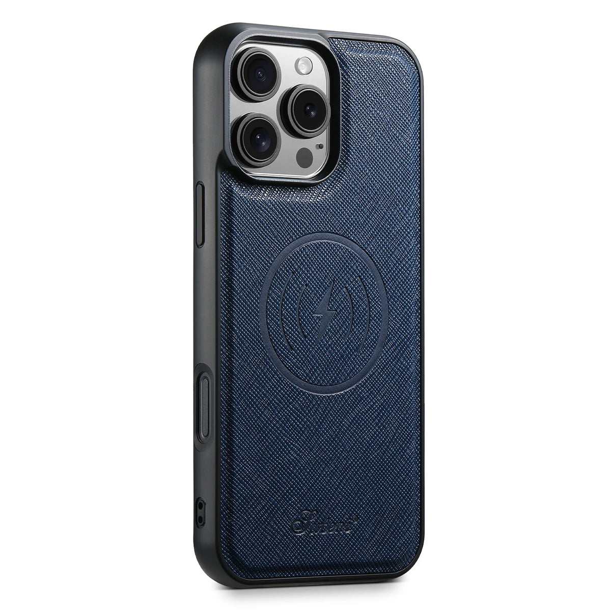 SUTENI Wireless Charging Phone Case Matte Texture Luxury Faux Leather Magnet For iPhone 18 Pro Max 17 Air 16 Plus 15 14 13 12