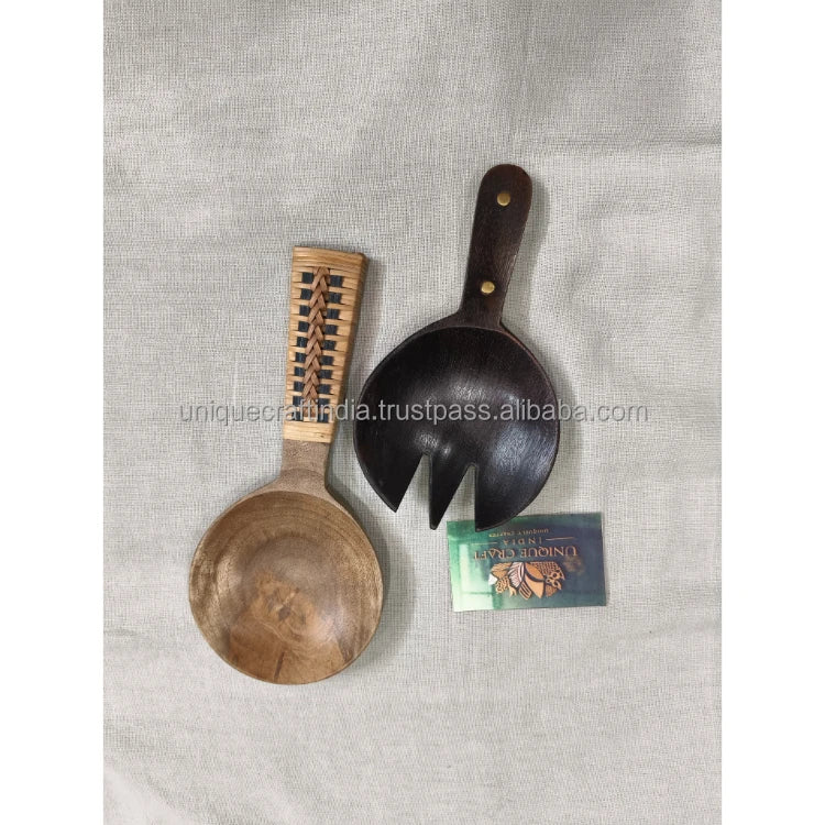 BambooBowl Natural Bamboo Soup Spoon | Lightweight Eco Wooden Ladle for Healthy Cooking, Vegan Recipes & Broth Service