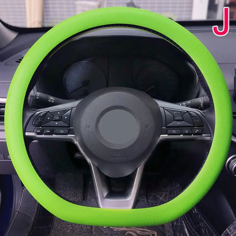Anti-skid Elastic Silicone Steering Wheel Cover