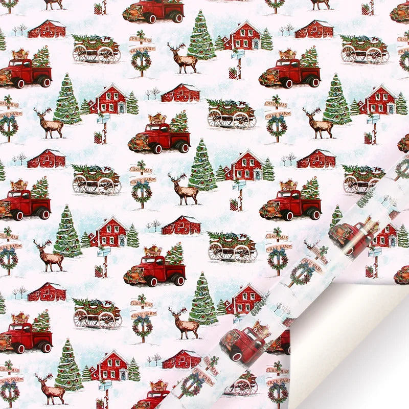 Christmas Lantern Pattern Tissue Paper for Gift Wrapping