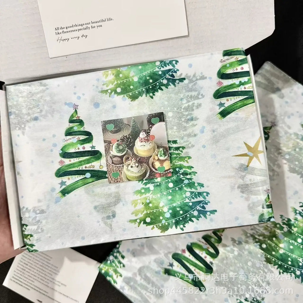 Christmas Lantern Pattern Tissue Paper for Gift Wrapping