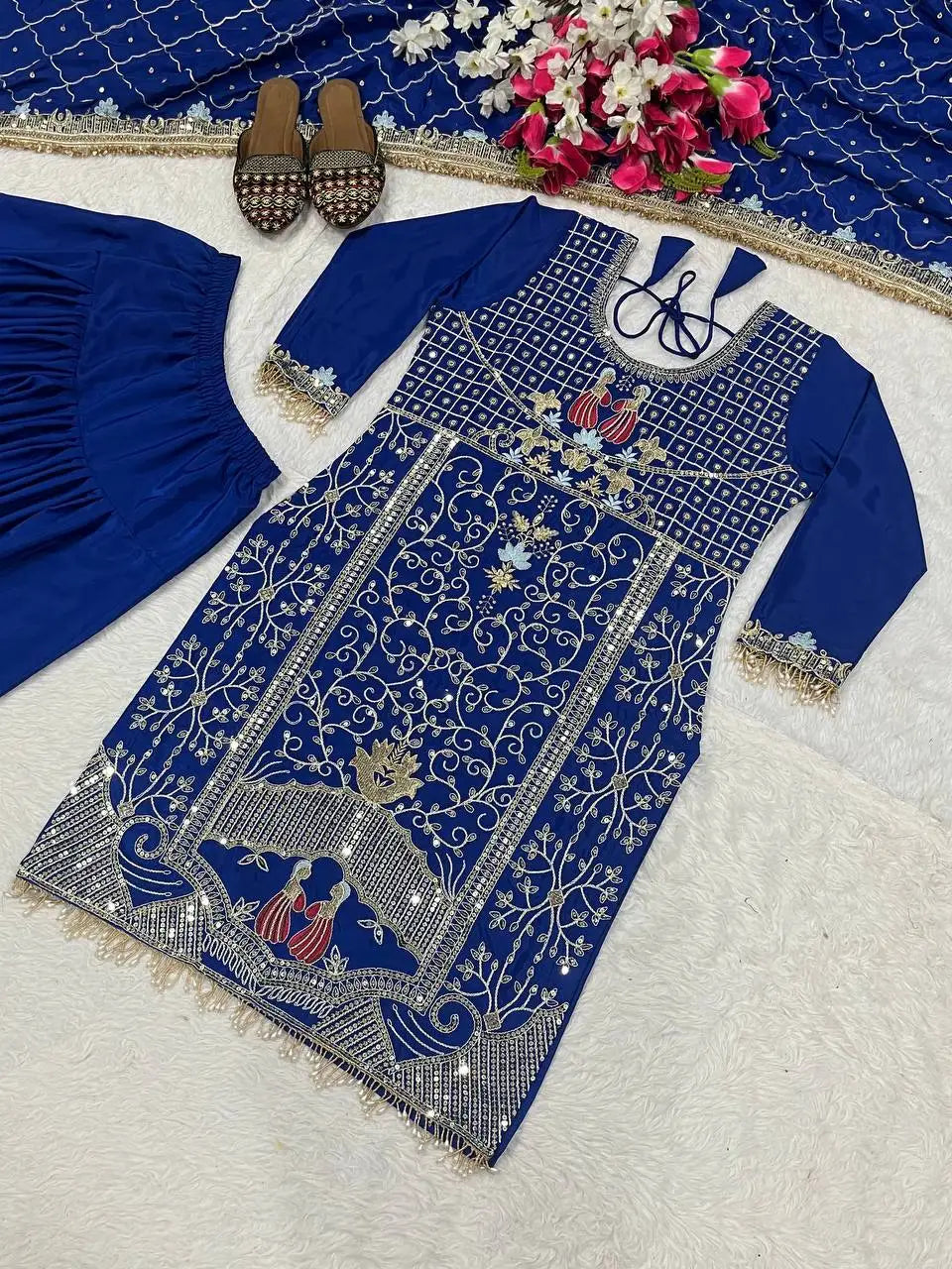 Modern Pakistani Suit Eid Ramzan Special Dhotis Traditional Readymade Silk Outfit for Women Weddings Festive Celebrations