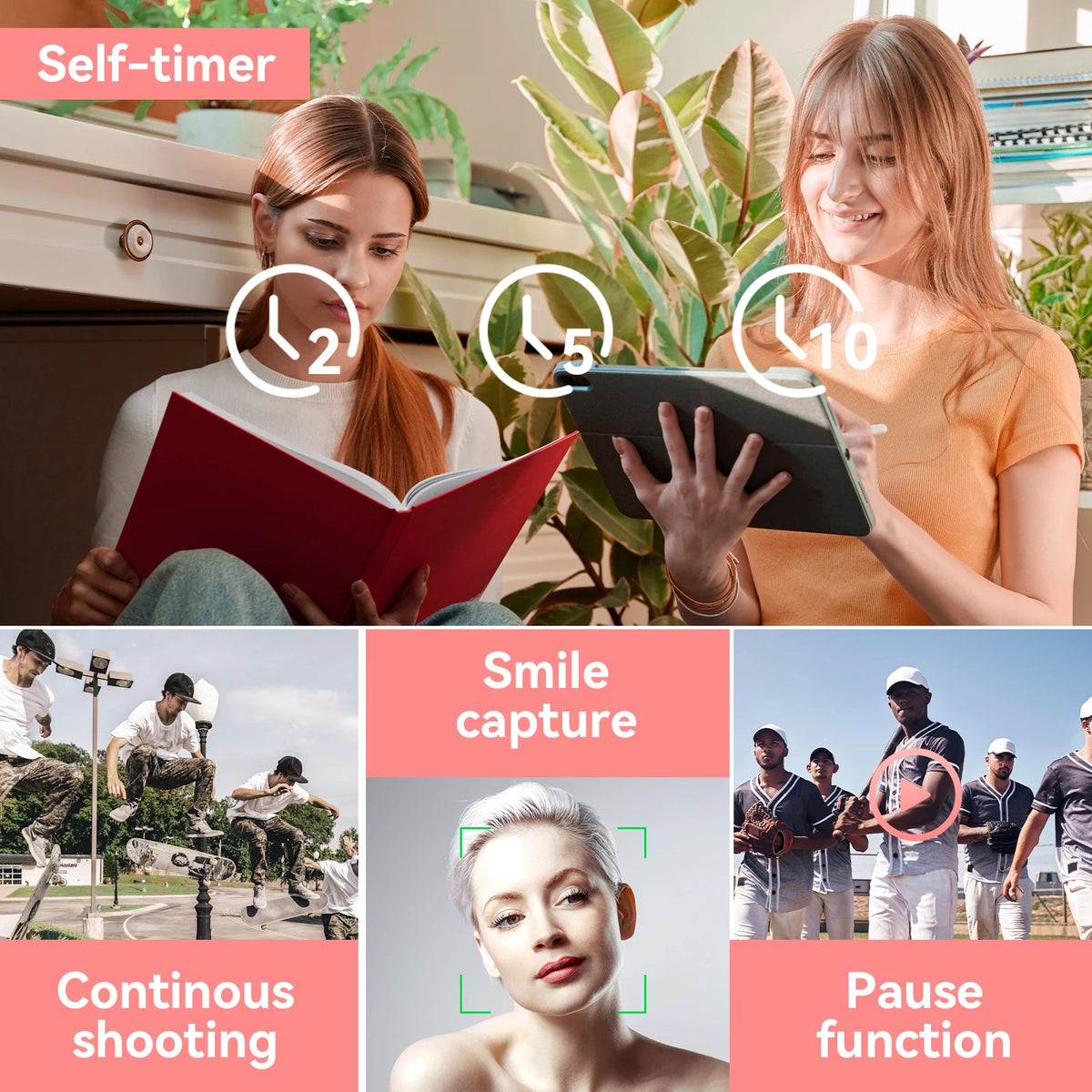 4K Digital Vlog Camera with 16X Zoom and 50MP Resolution